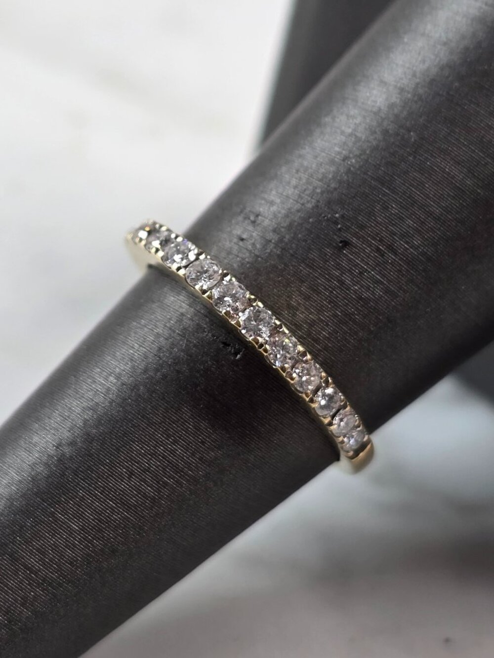 Womens Vintage Estate 14K Yellow Gold Diamond Ring, 1.7g E5738